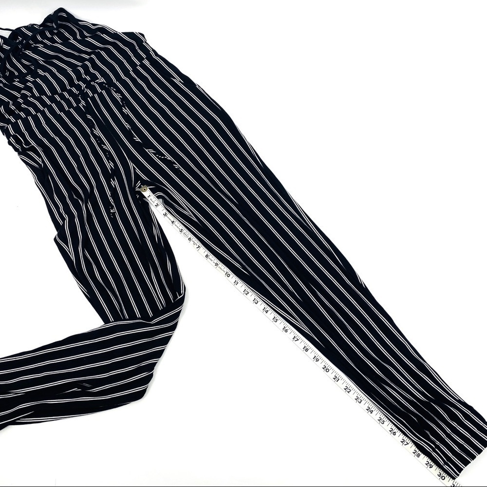 Ethereal Striped Jersey Strap Casual Jumpsuit Small Jumper - Picture 11 of 13